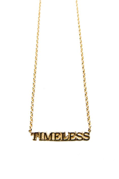 TIMELESS Necklace Gold Plated